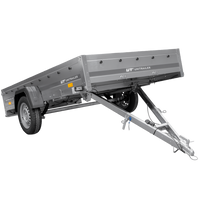 Remorque à un essieu sur ressorts 264x150 UNITRAILER GARDEN 265/R KIPP