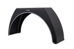 Garde-boue de remorque 15-17,5" DOMAR DK3112, passage de roue plat 950/280 mm avec garniture blanche