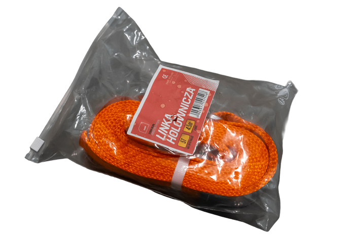Sangle de remorquage OUTLET avec crochets UNITRAILER 4,5 m/50 mm/5 t orange