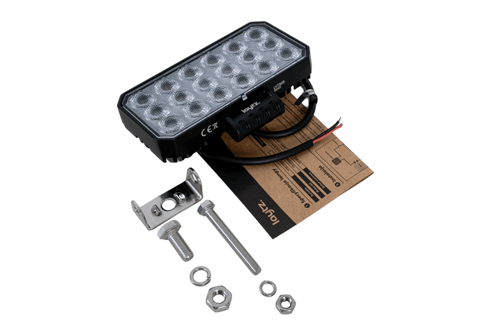 RéflectLampe de travail, réflecteur rectangulaire LED LAYTZ LY7305, 72 LED, 7000 lm