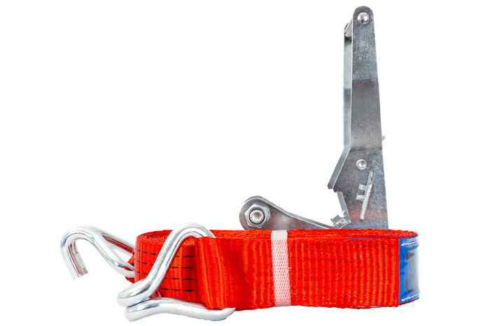 Courroie de transport rouge UNITRAIER 8 m/50 mm/5 t avec tendeur