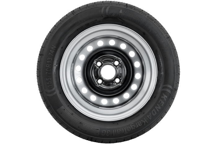 Roue de remorque PNEU KENDA 155/70 R13 74N JANTE KENDA 4Jx13"H2 4x100 ET:30