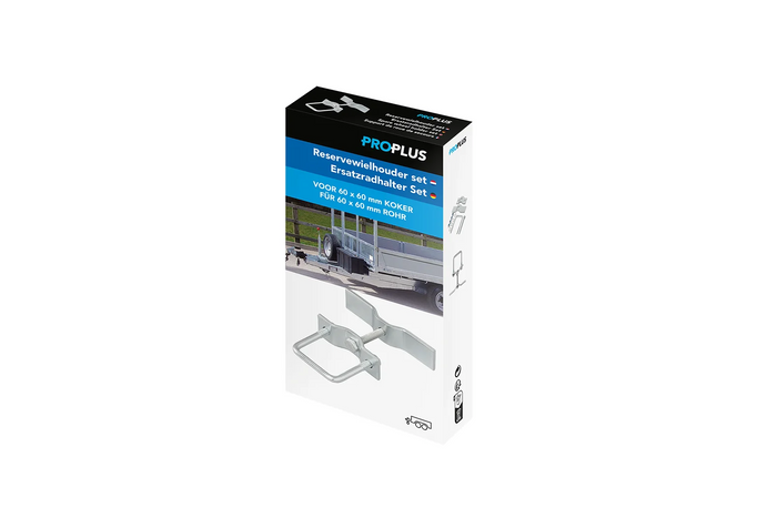 Support de roue de secours ProPlus pour remorque, profilé 60x60 mm