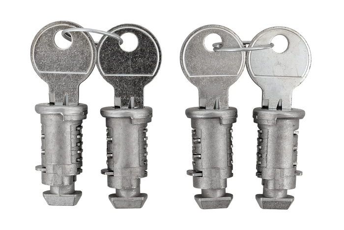 Jeu de serrures et clés universelles (4 pièces)