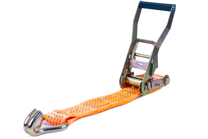 Courroie de transport orange UNITRAIER 6 m/50 mm/5 t avec tendeur