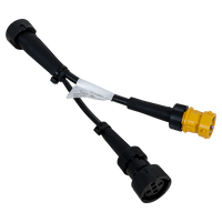 Adaptateur à baïonnette ASPOCK 5 broches avec branchement pour feu antibrouillard et feu de recul 0,1 m
