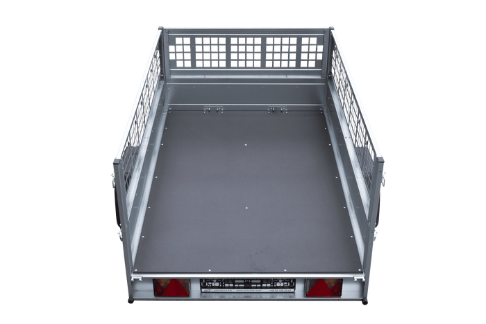 Remorque à un essieu 200x125 UNITRAILER GARDEN 201 KIPP avec ridelles grillagées