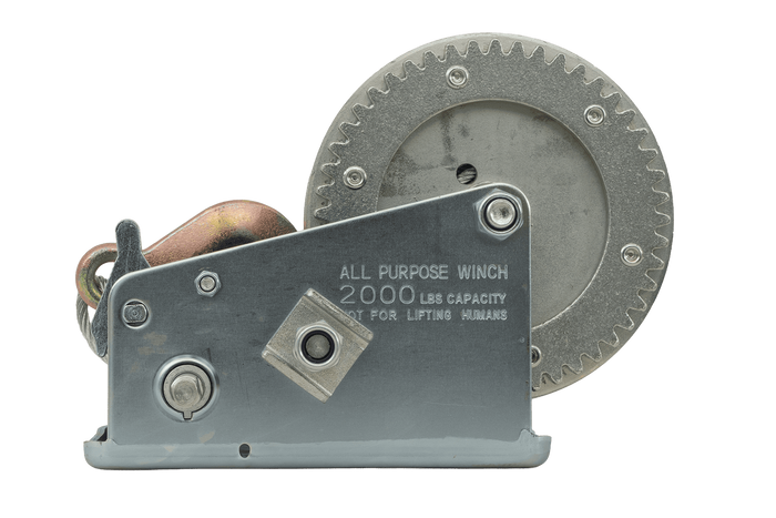 Treuil manuel KNOTT 6X0017.008 pour remorque de 900 kg avec câble en acier