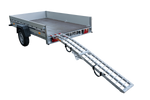 Rampe pliable UNITRAILER ALR002 en aluminium pour remorque, 221 cm, 340 kg, avec sangle