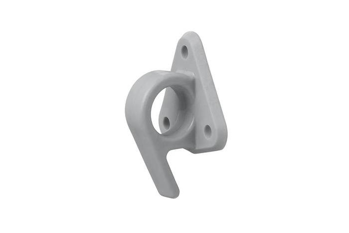 Crochet latéral en plastique ProPlus 342157V01 avec œillet pour la fixation de bâches et de sangles de remorque