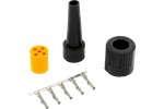 Connecteur MANTES pour feux arrière de remorque à baïonnette 5-PIN, jaune, gauche