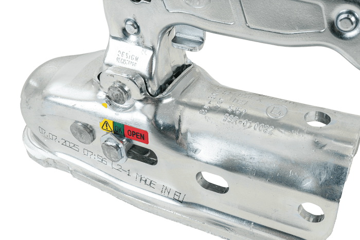 Attelage à boule STEELPRESS BC-3000.1D-00-00 pour remorque de 3 000 kg avec timon tubulaire de 50 mm