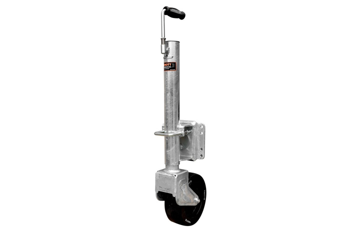 Roue jockey de support KNOTT TK57 avec poignée, 500 kg, 57 mm, 710-1010 mm
