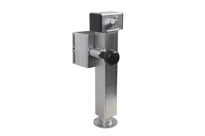 Support de manivelle extensible UNITRAILER JL2 pour remorque plateau 1300 kg 410-645 mm
