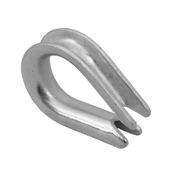 Cosse-coeur pour corde, câbles DROMET KU.6, en acier, 6 mm