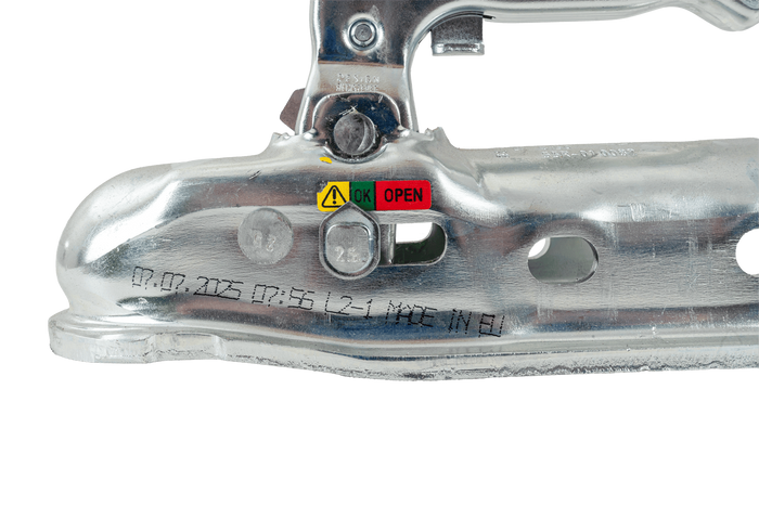 Attelage à boule STEELPRESS BC-3000.1D-00-00 pour remorque de 3 000 kg avec timon tubulaire de 50 mm