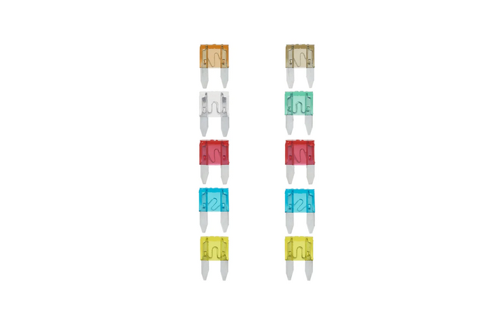 Fusibles mini à lames ProPlus 490371S, 12 V/24 V, lot de 10 pièces.