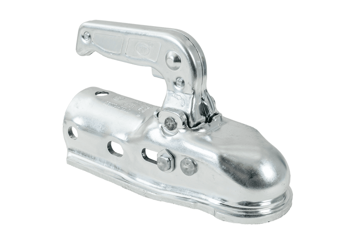 Attelage à boule STEELPRESS BC-3000.1D-00-00+Z2 pour remorque de 3 000 kg avec timon tubulaire de 35 à 50 mm