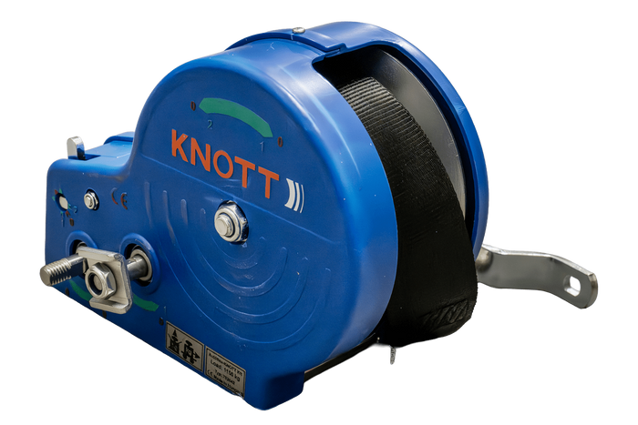 Treuil manuel OUTLET pour remorque KNOTT 1150 kg avec courroie