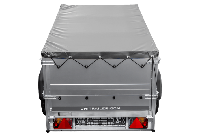 Remorque neuve 200x106 avec bâche plate, rehausses de ridelles et roue jockey - Garden Trailer 200 KIPP