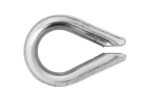 Cosse-coeur pour corde, câbles DROMET KU.8, acier 8mm