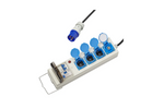 Rallonge de camping CEE avec répartiteur ProPlus 373583DE, câble de 10 m, 3 prises Schuko, 2 ports USB