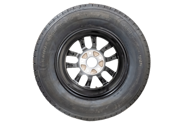 ROUE RENFORCÉE POUR REMORQUE PNEU KENDA 185/80 R14C 104/102N JANTE EN ALUMINIUM KENDA 5,5J x 14&quot; H2 5x112 ET:30