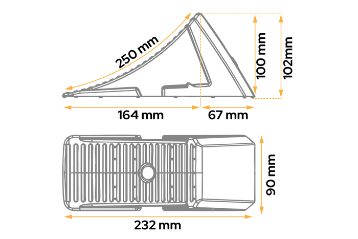 Cale de roue AL-KO H : 102 mm UK10
