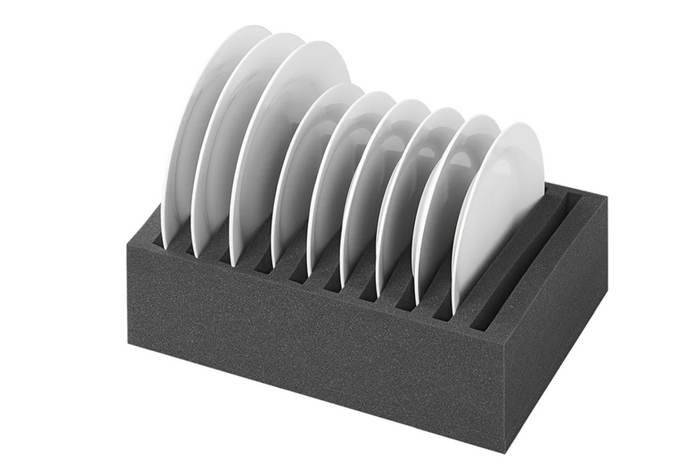 ProPlus 761472PMV01 Support de plaques d'immatriculation en mousse pour camping-car, pouvant contenir 10 plaques 