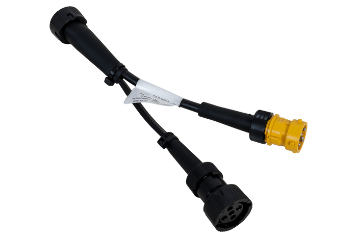 Adaptateur à baïonnette ASPOCK 5 broches avec branchement pour feu antibrouillard et feu de recul 0,1 m