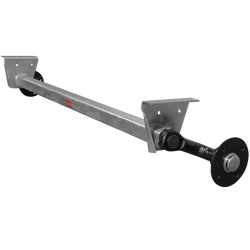 Essieu non freiné KNOTT VG7-L pour remorque 750 kg 1360 mm 1676 mm 4x130