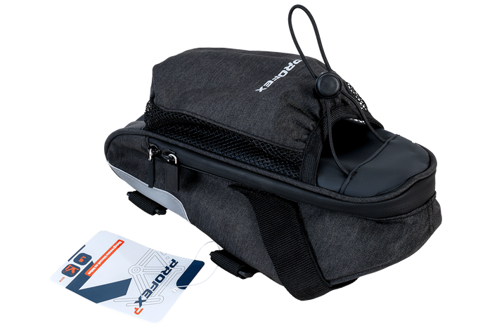 Sacoche de selle de vélo PROFEX 82318 Long Black Lux avec porte-bouteille