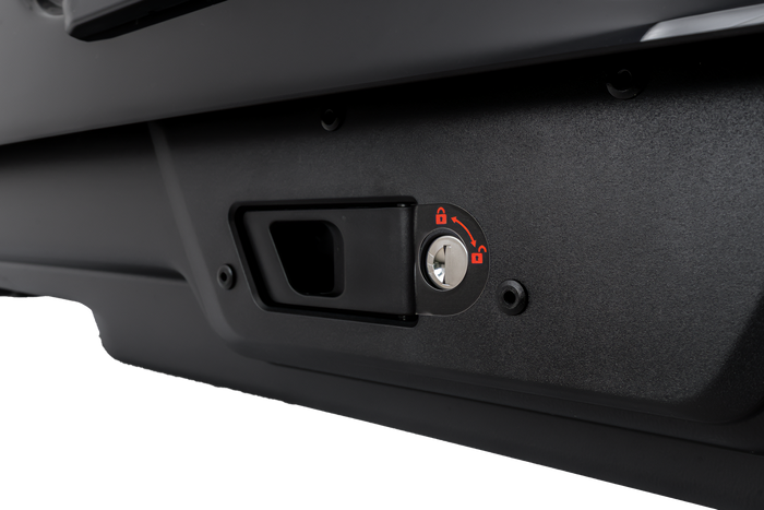 Coffre de toit Inter Pack Monsun PRO M, noir métallisé