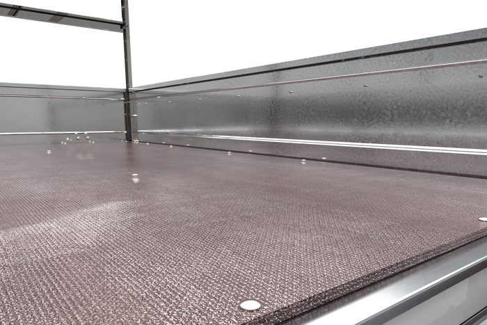 Remorque à un essieu 200x106 UNITRAILER GARDEN 200 KIPP avec châssis H-800 et bâche bleue