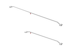 Support de bâche plate pour remorque ProPlus 340918 réglable de 132 à 204 cm