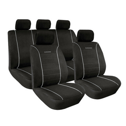 Ensemble de housses de sièges auto LAMPA Elegance, grises, pour sièges avant et arrière