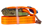 Courroie de transport orange UNITRAIER 5 m/35 mm/2 t avec tendeur