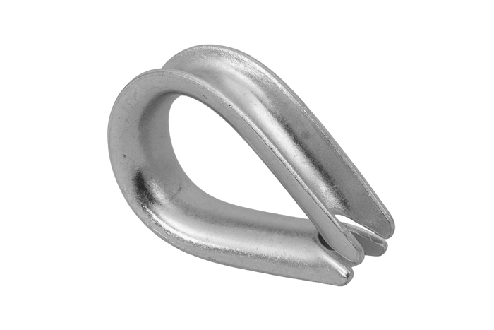 Cosse-coeur pour corde, câbles DROMET KU10, acier 10 mm