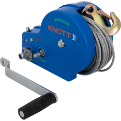 OUTLET Treuil manuel pour remorque KNOTT 1135kg avec câble en acier