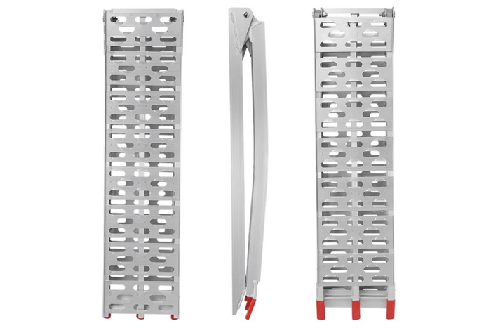 Rampes pliables ProPlus 390096 en aluminium pour remorques, 220 cm, 680 kg, lot de 2