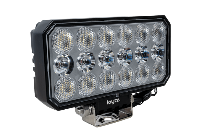 Lampe de travail, réflecteur rectangulaire LED LAYTZ LY7304, 66 LED, 5800 lm
