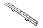 Rampe pliable UNITRAILER ALR002 en aluminium pour remorque, 221 cm, 340 kg, avec sangle