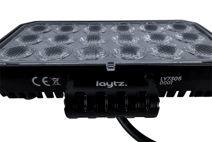 RéflectLampe de travail, réflecteur rectangulaire LED LAYTZ LY7305, 72 LED, 7000 lm