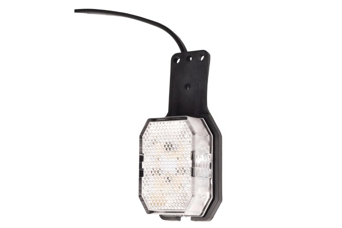 Feu de gabqrit gauche à LED ASPÖCK FLEXIPOINT avec support, blanc/rouge
