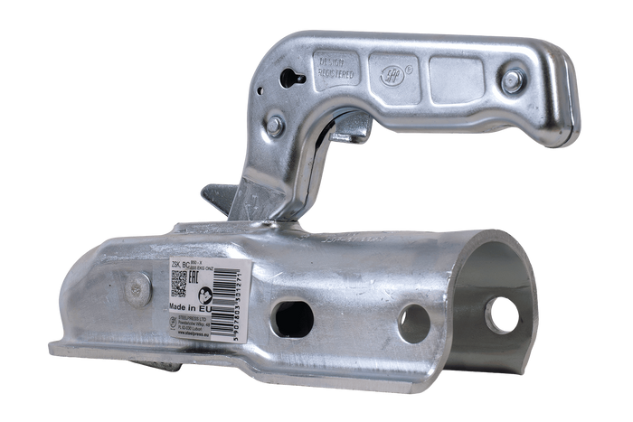 Attelage à boule STEELPRESS ZSK-1300C pour remorque de 1300 kg avec timon tubulaire de 50 mm