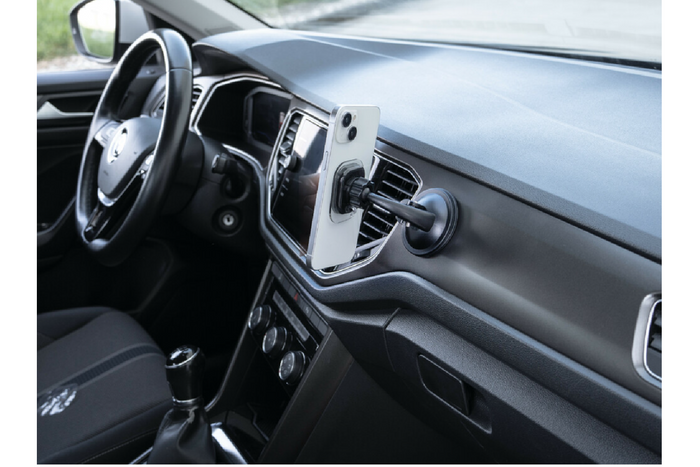 Support magnétique pour téléphone LAMPA Magneto Fin avec ventouse