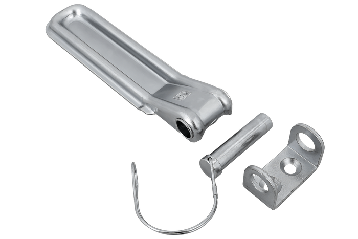 Charnière latérale avec support et verrou WINTERHOFF BSCH 10-17-220+BSCHG 10-17-B+BSCHG 10-17-B montage latéral remorque complet