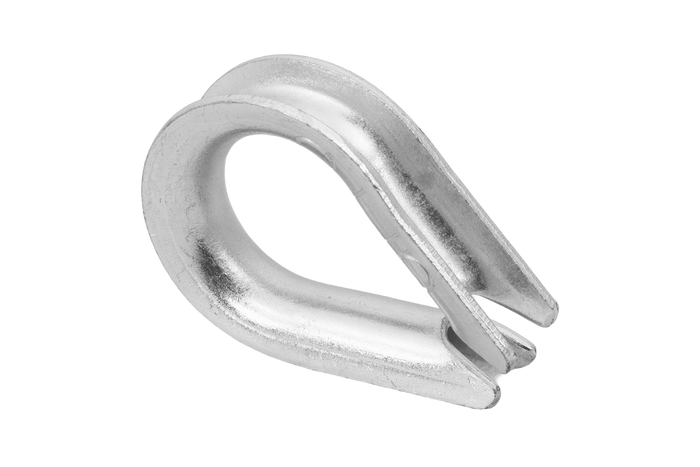 Cosse-coeur pour corde, câbles DROMET KU.8, acier 8mm