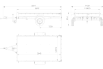 Remorque à essieu simple 264x150 UNITRAILER GARDEN 265 KIPP avec châssis H-1100 et bâche bleue