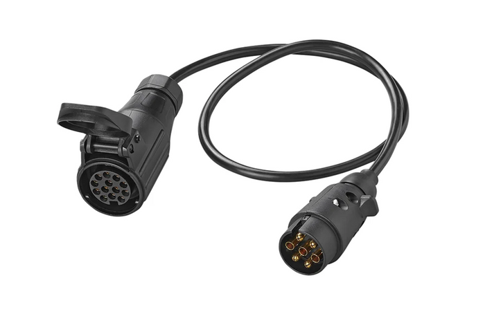 Câble adaptateur ProPlus pour prise d'attelage de remorque 7/13 broches, 80 cm
